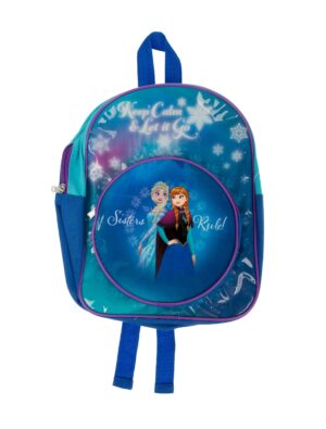 Kostümzubehör Rucksack Frozen mit Tasche Farbe: blau