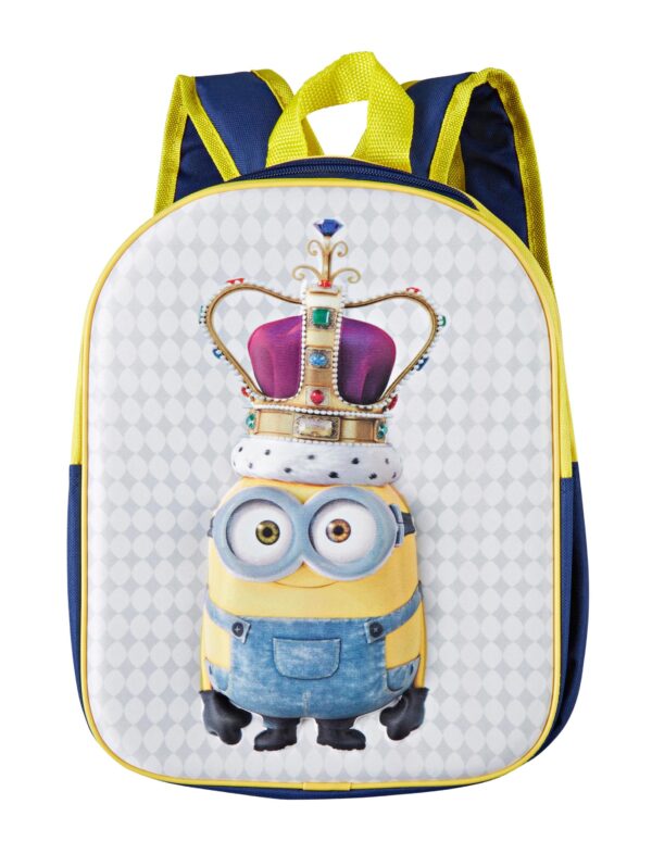 Kostümzubehör Rucksack Minion mit Krone Kinder Farbe: blau/gelb
