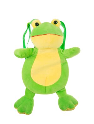 Kostümzubehör Rucksack Plüsch Frosch Farbe: gelb/grün