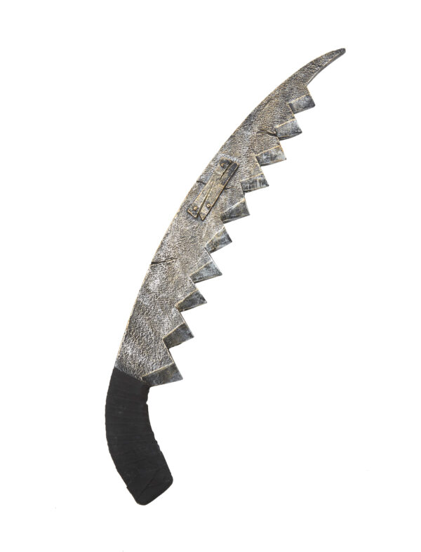 Kostümzubehör Säge gebogen 63cm Farbe: silber