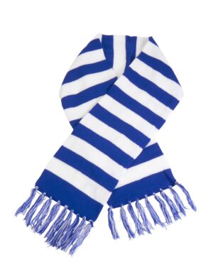 Kostümzubehör Schal blau/weiß