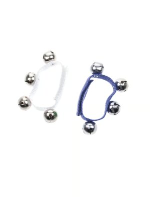 Kostümzubehör Schellenarmband blau/weiß
