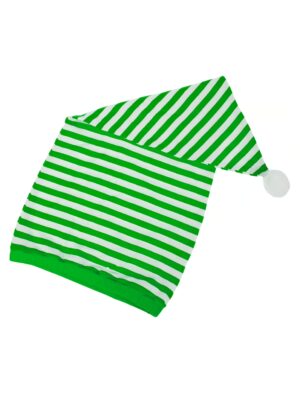 Kostümzubehör Schlafmütze gestreift weiß/grün one size