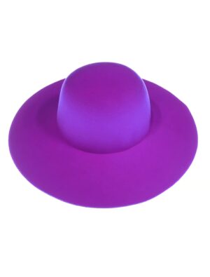 Kostümzubehör Schlapphut violett one size