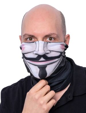 Kostümzubehör Schlauchtuch Anonym Farbe: schwarz/weiß