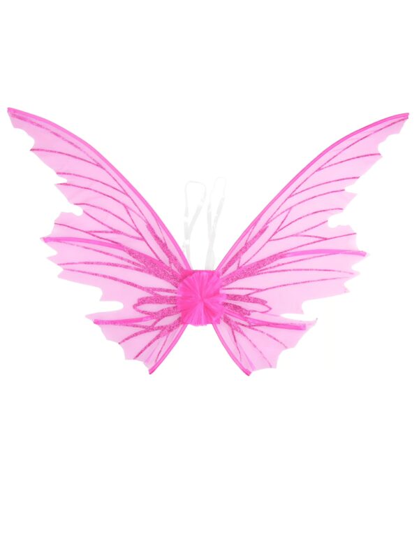 Kostümzubehör Schmetterlingsflügel 85x67cm rosa