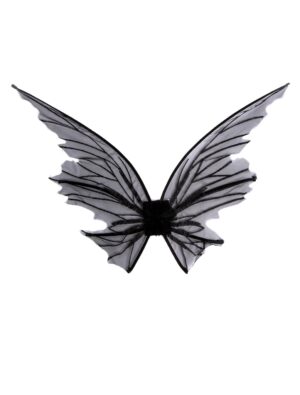 Kostümzubehör Schmetterlingsflügel 85x67cm schwarz