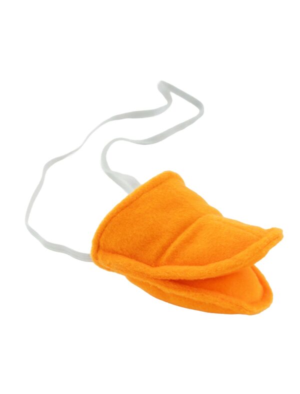 Kostümzubehör Schnabel Plüsch Ente orange