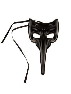 Kostümzubehör Schnabelmaske schwarz