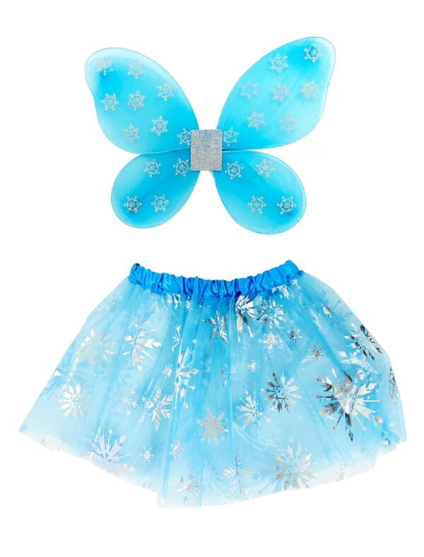 Kostümzubehör Schneeflöckchen-Set hellblau 2-tlg.