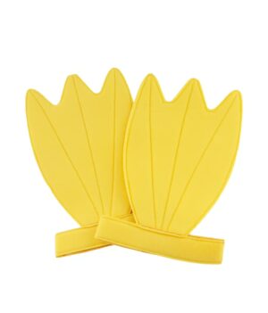 Kostümzubehör Schuhüberzieher Ente gelb one size
