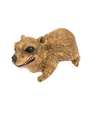 Kostümzubehör Schulterschmuck Ratte Latex braun