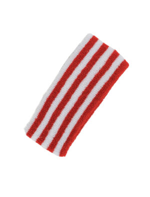 Kostümzubehör Schweißband rot/weiß