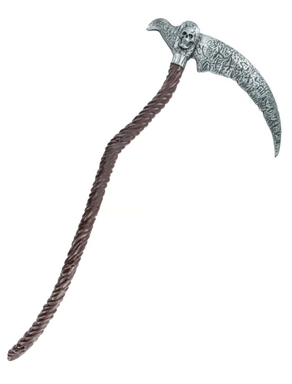 Kostümzubehör Sense zusammensteckbar 96cm braun