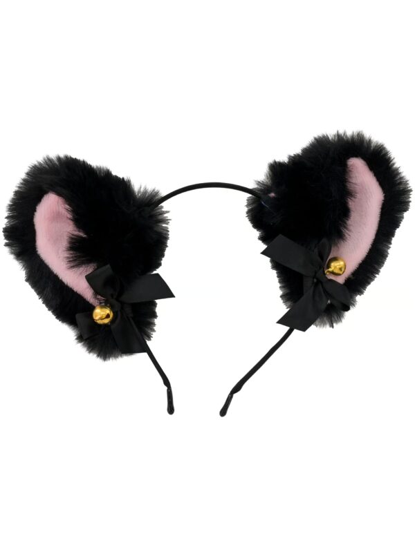 Kostümzubehör Set Katze mit Haarband und Choker schwarz