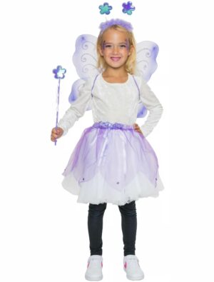 Kostümzubehör Set Schmetterling 4 tlg. Kinder lila