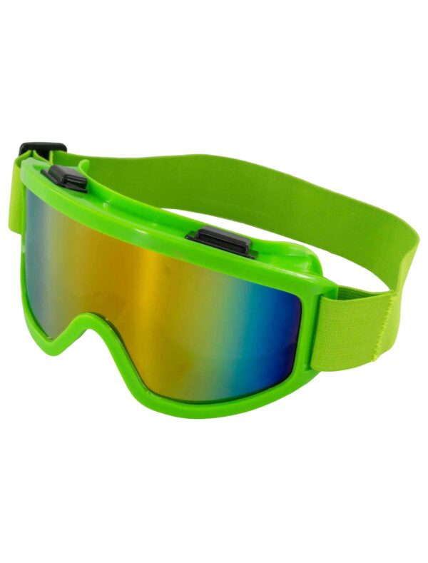 Kostümzubehör Skibrille neongrün