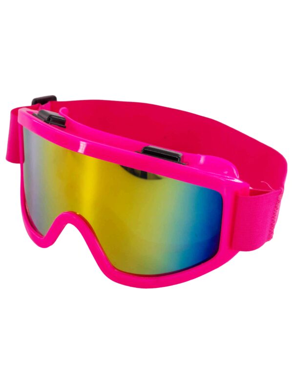 Kostümzubehör Skibrille neonpink