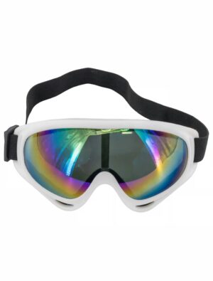 Kostümzubehör Skibrille weiß