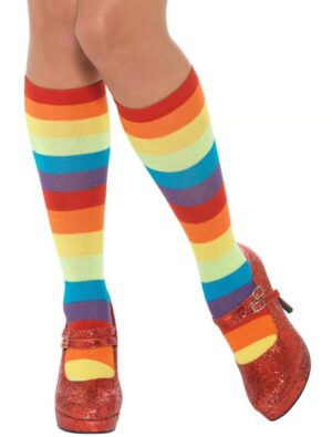 Kostümzubehör Socken bunt mit Streifen Farbe: bunt