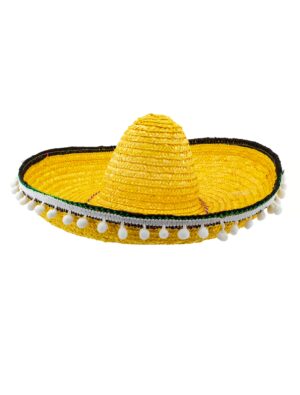 Kostümzubehör Sombrero gelb one size