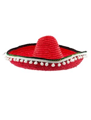 Kostümzubehör Sombrero rot one size
