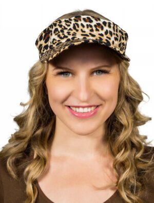 Kostümzubehör Sonnencap Leopard beige/braun one size