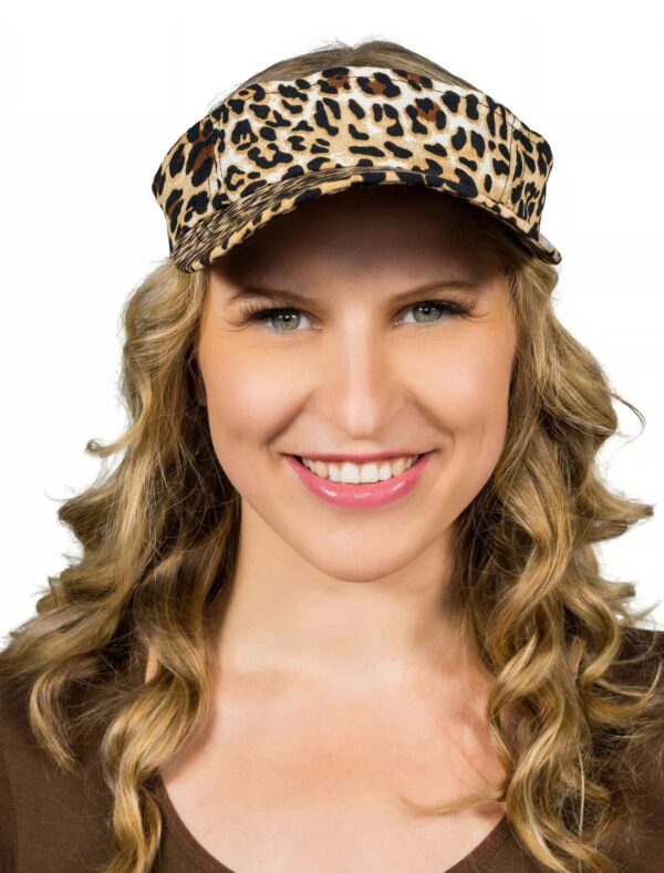 Kostümzubehör Sonnencap Leopard beige/braun one size