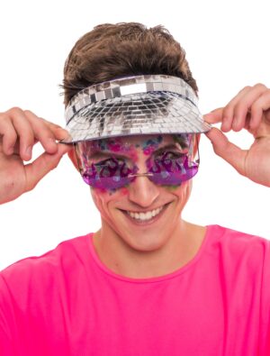 Kostümzubehör Sonnencap Spiegelmosaik silber one size