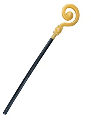 Kostümzubehör Stab Nikolaus 145cm Farbe: schwarz/gold