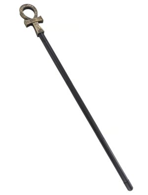 Kostümzubehör Stab Pharao variable Länge schwarz/gold