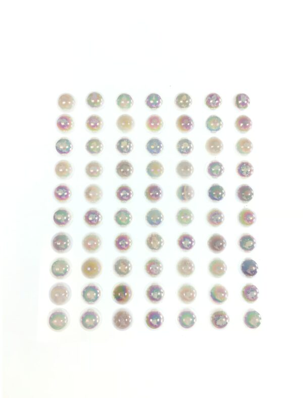 Kostümzubehör Sticker 70 Stk. silber