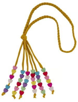 Kostümzubehör Stirnband Hippie mit Perlen bunt Farbe: bunt