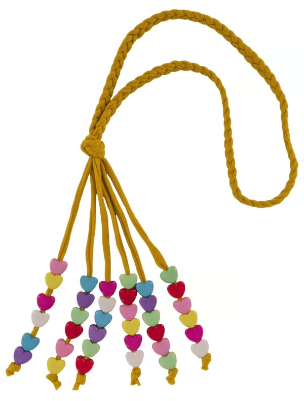 Kostümzubehör Stirnband Hippie mit Perlen bunt Farbe: bunt
