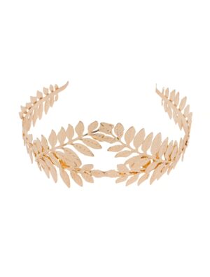 Kostümzubehör Stirnband Metallkranz Lauren gold