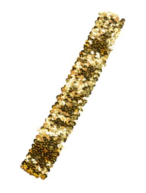 Kostümzubehör Stirnband Pailletten gold