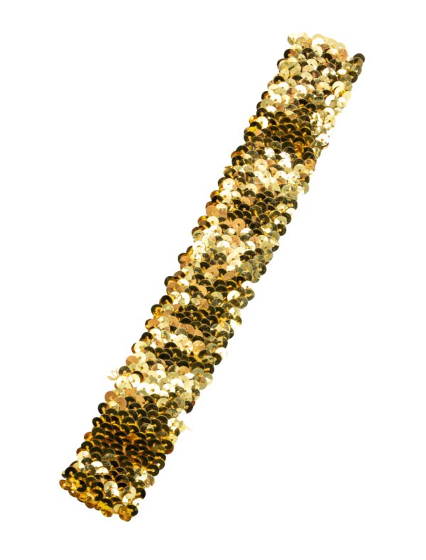 Kostümzubehör Stirnband Pailletten gold