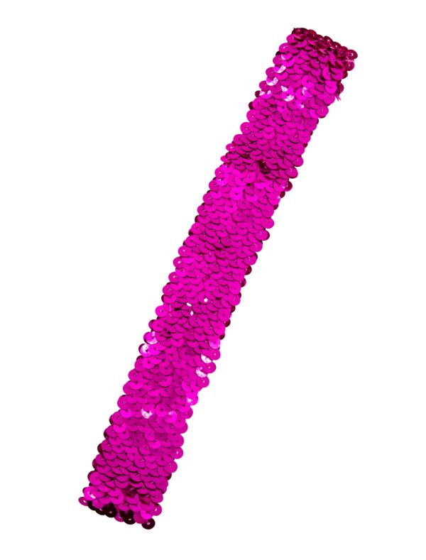 Kostümzubehör Stirnband Pailletten pink