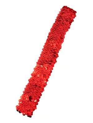 Kostümzubehör Stirnband Pailletten rot