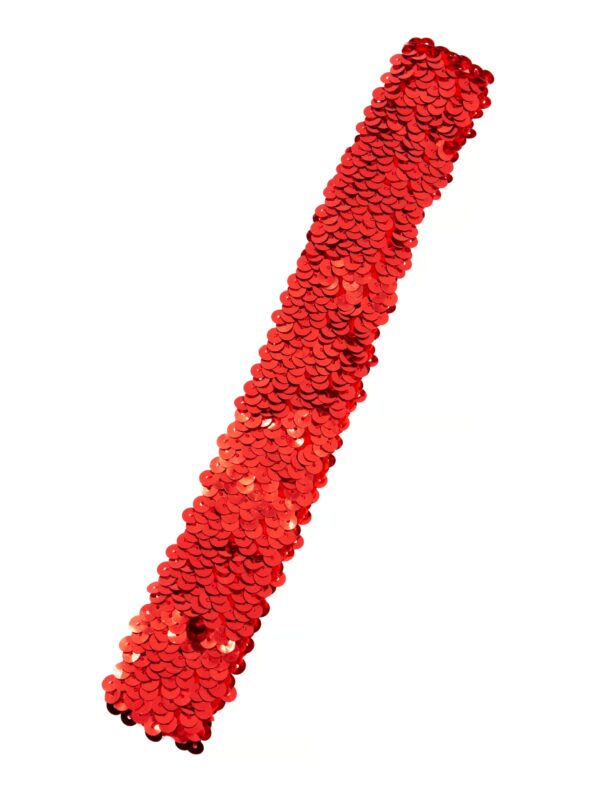 Kostümzubehör Stirnband Pailletten rot