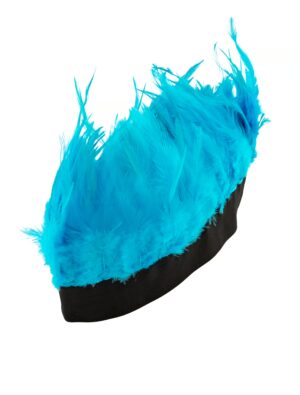 Kostümzubehör Stirnband Punker mit LED blau