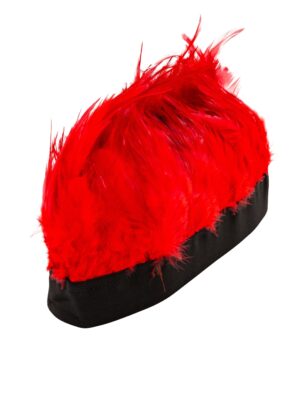 Kostümzubehör Stirnband Punker mit LED rot