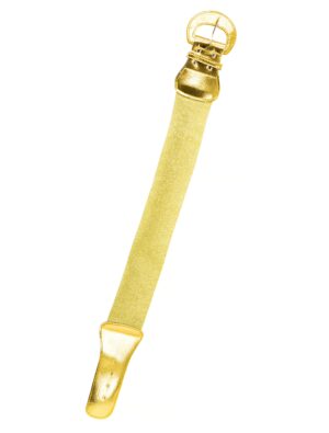 Kostümzubehör Stretch-Gürtel mit Schnalle gold