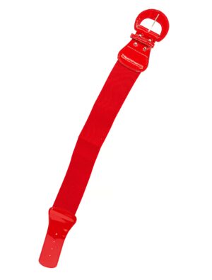 Kostümzubehör Stretch-Gürtel mit Schnalle rot