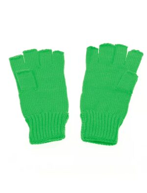 Kostümzubehör Strickhandschuhe fingerlos grün
