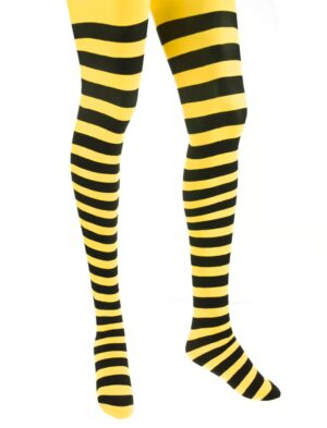 Kostümzubehör Strumpfhose 60den Damen schwarz/gelb S/M
