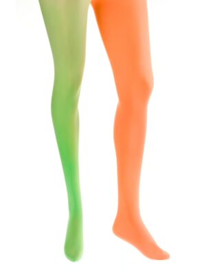 Kostümzubehör Strumpfhose 60den orange/grün S/M