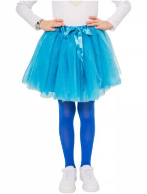 Kostümzubehör Strumpfhose Kinder blau 116/128
