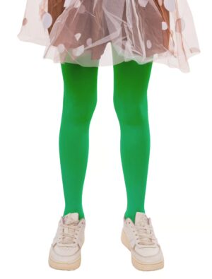 Kostümzubehör Strumpfhose Kinder grün 140/152