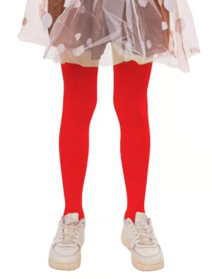Kostümzubehör Strumpfhose Kinder rot 140/152
